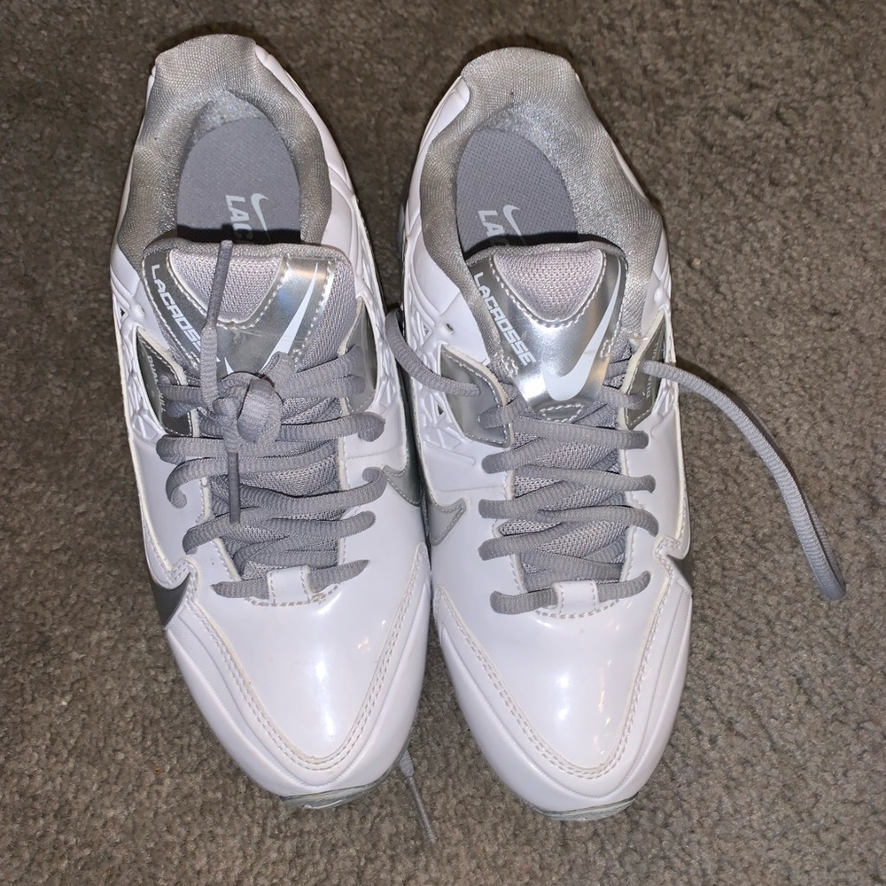Nike White and grey women’s cleats